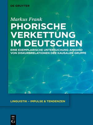 cover image of Phorische Verkettung im Deutschen
